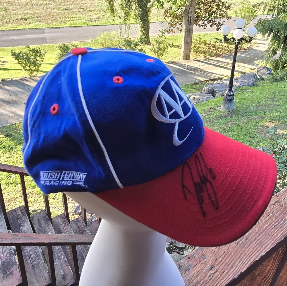 Vintage David Ragan Signed AAA Roush Racing Hat - Picture 2 of 6